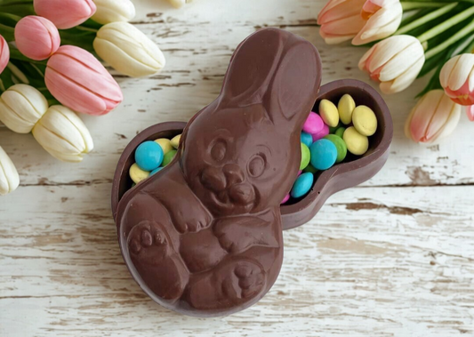 Bunny Box Filled with Chocolate Drops