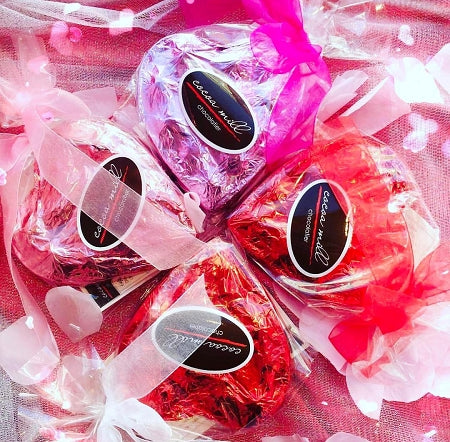 Valentine Truffles in a Chocolate Heart Box