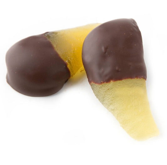 Chocolate Dipped Glacéd Pears